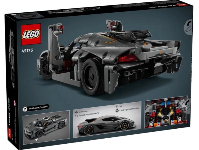 LEGO Technic 42173 Grå hyperbil Koenigsegg Jesko Absolut