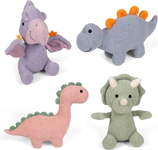 Plysbamse dinosaur 18 cm – 4 slags