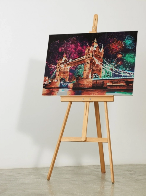 Maleri ved tal Bro 50x40 cm