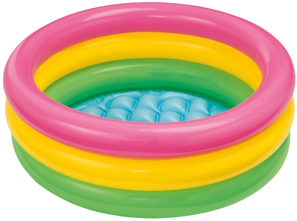 Farverig oppustelig pool