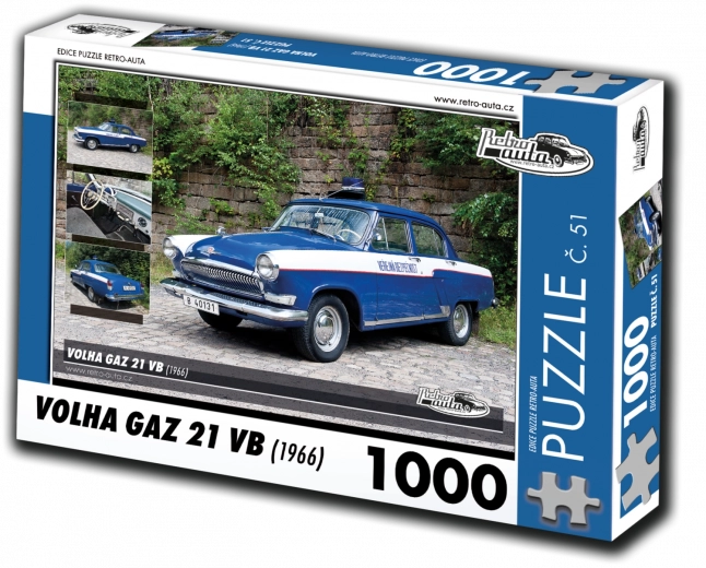 Retro-bil puslespil Volga GAZ 21 VB 1000 brikker
