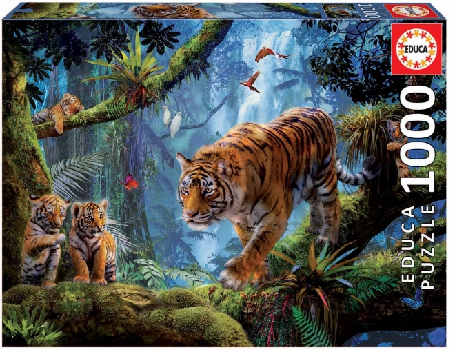 EDUCA Puzzle Tigre i træet 1000 brikker