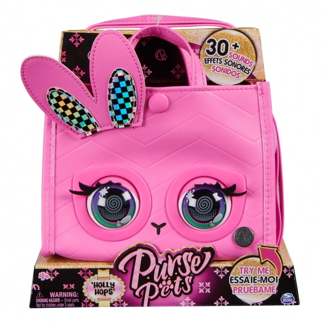 Purse pets interaktiv taske kanin