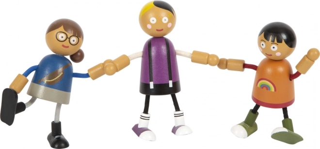 Small Foot Fleksible Dukker Familie med Barn