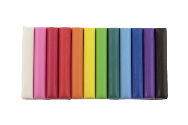 Modelérmasse Nara 165g, 12 farver