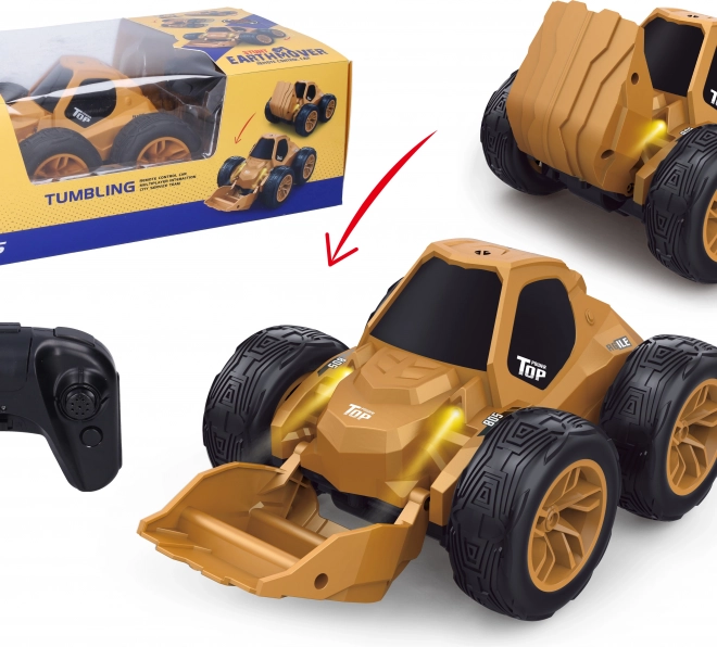 RC bulldozer med tippet funktion fjernstyret 20 cm