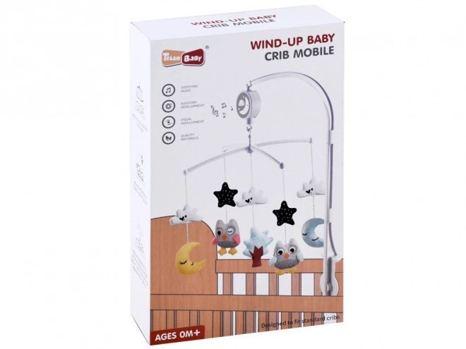 Baby mobil musik-karrusel med regnbue