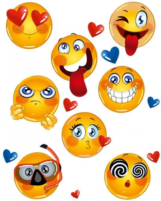 Stor ark med emoji-tryk