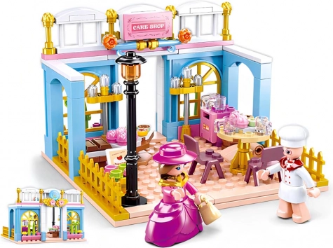 Byggesæt Sluban Girl's Dream Village – historisk bageri