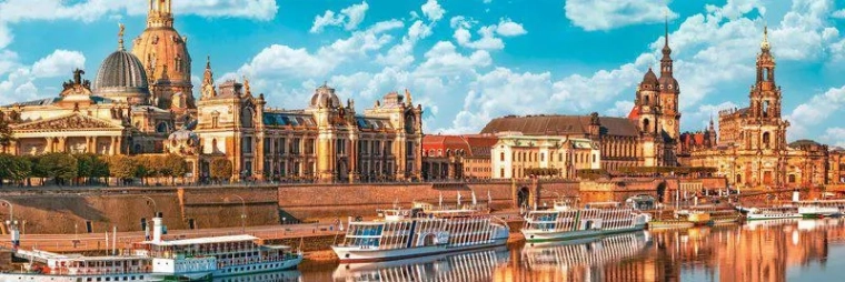 Panoramapuslespil Dresden, Tyskland 1000 brikker