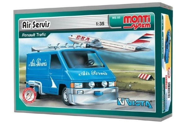 Byggesæt Monti System MS 05 Air Service Renault Trafic 1:35 i kasse 22x15x6cm