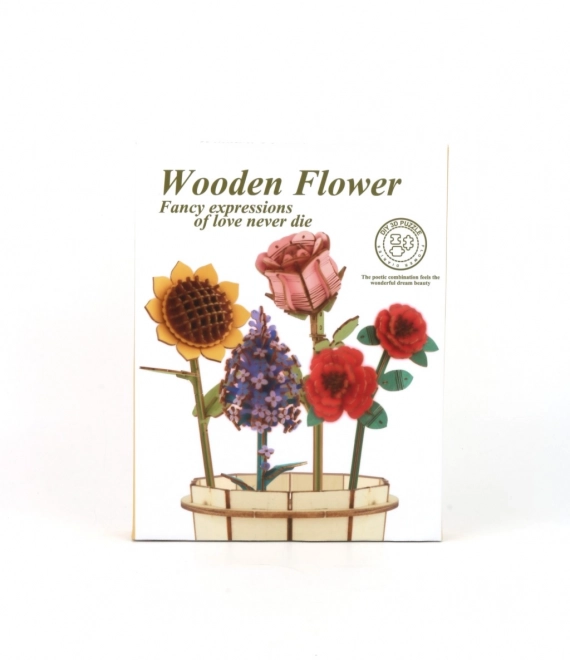 3D træ blomsterbuket