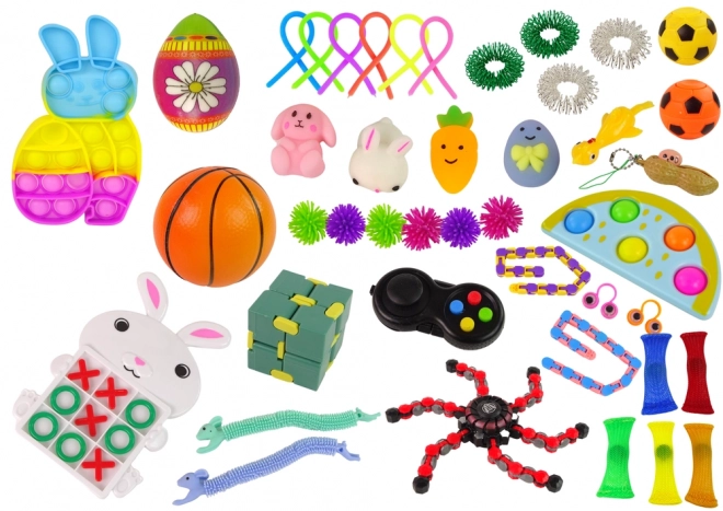 Påske Fidget Legetøj Pop It Squishy Anti-stress Sæt 42 stykker