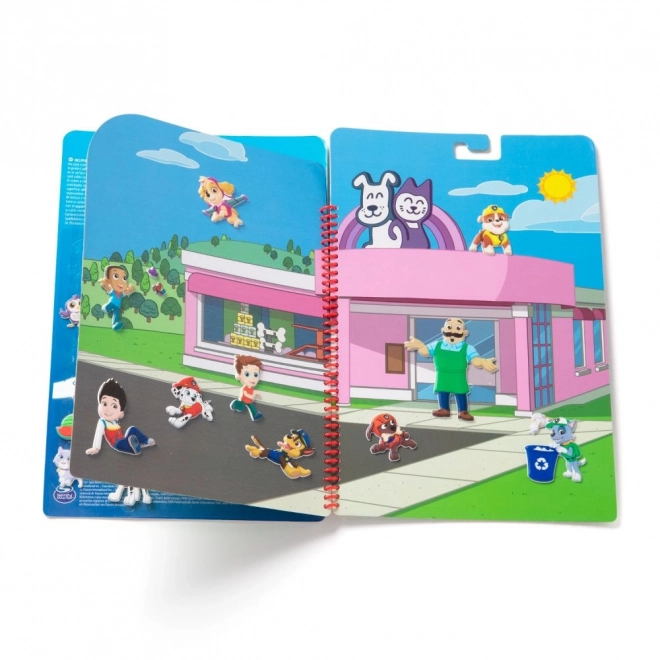 Paw Patrol Genanvendelige buede klistermærker - Bay of Adventures
