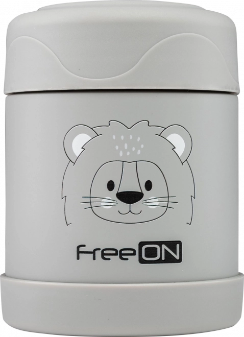 FreeON Termo dåse til mad rustfrit stål 350 ml grå