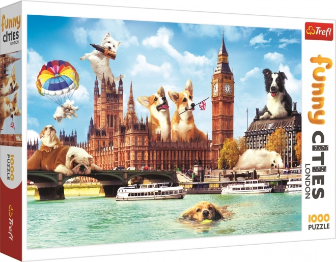 Puslespil 1000 brikker Hunde i London