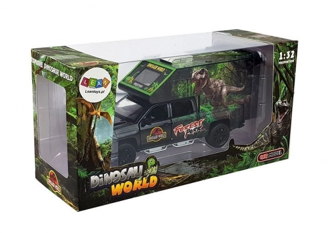 Sort campingvogn med dinosaurer 1:32