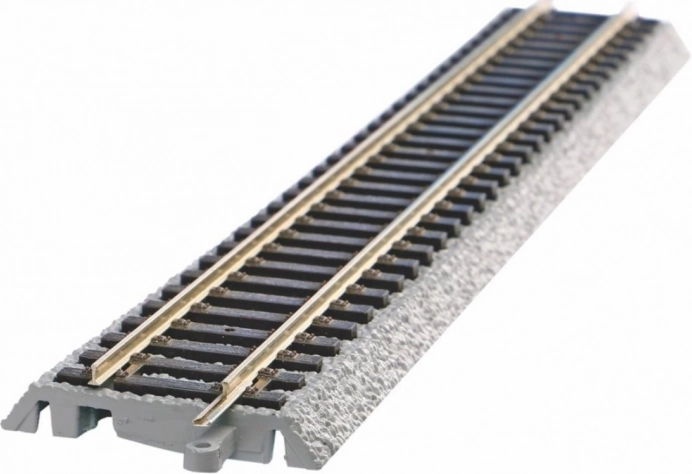 Komplet oval med skinner på ballast