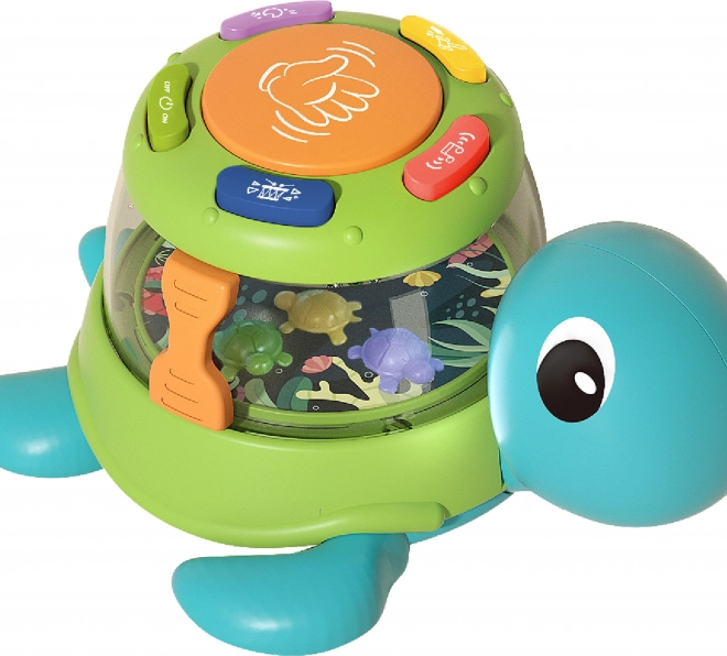 Skildpadde tromme med effekter 15 cm