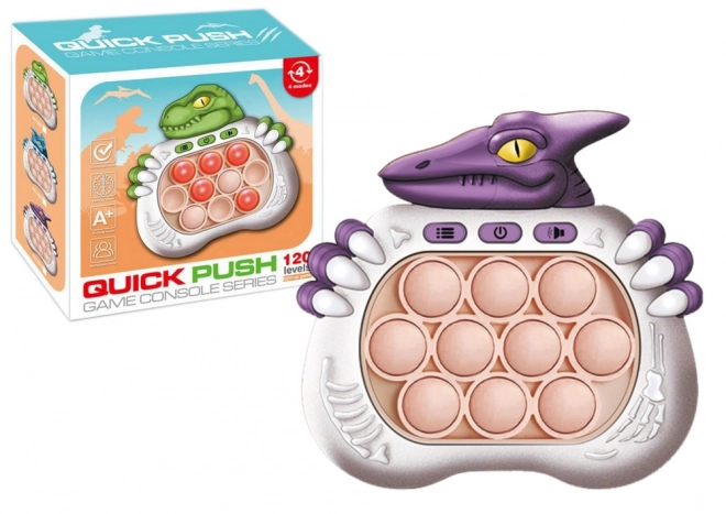 Smyslová spil Dinosaurus Pop It Lys Batteri Lyde Lilla