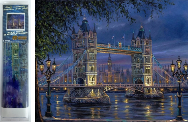 Diamantmosaik - London om natten