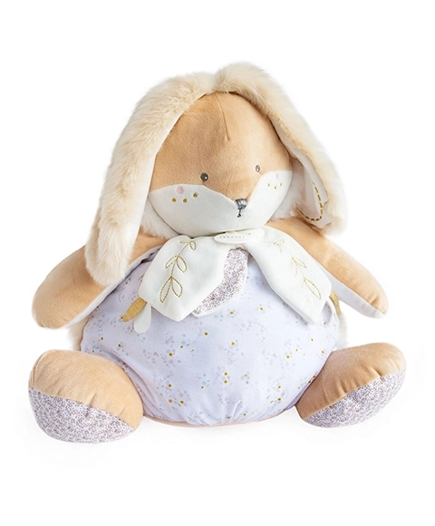 Doudou hvid kanin med opbevaringsplads til pyjamas 38 cm
