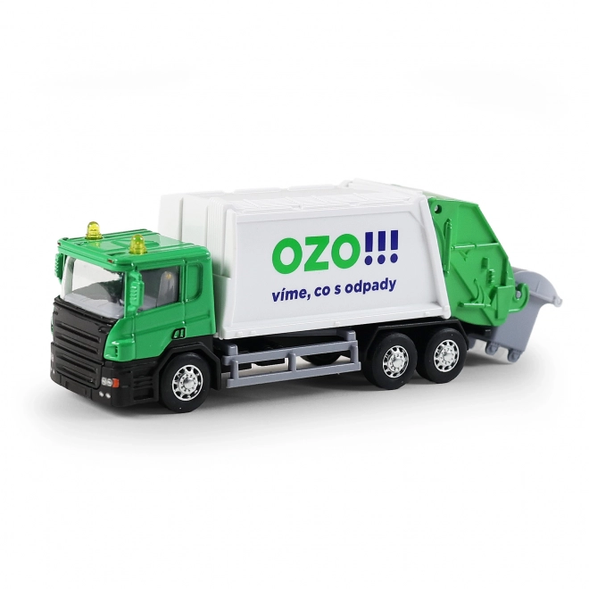 Skraldevogn med OZO-logo