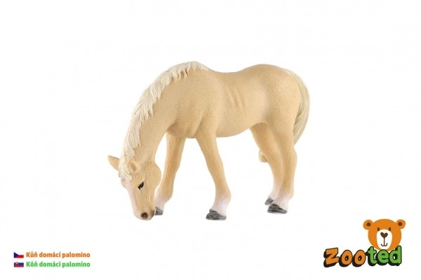 Husky palomino hoppe zooted plast 13cm i pose