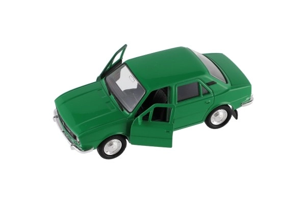 Auto Welly Škoda 105L metal/plast 11cm 1:34-39 på fri hjul 4 farver i æske 15x7x7cm