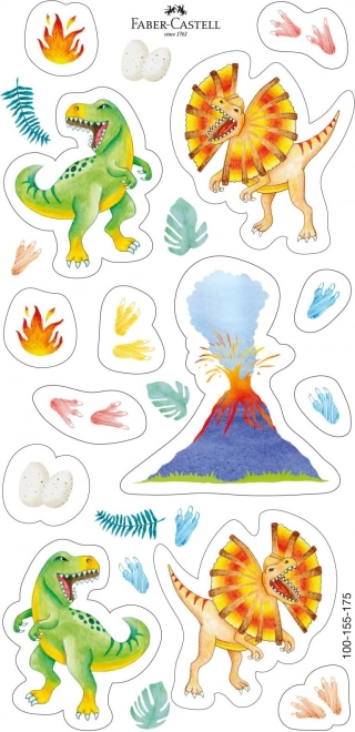 Faber-Castell farveblyanter dinosaur triangulære sæt