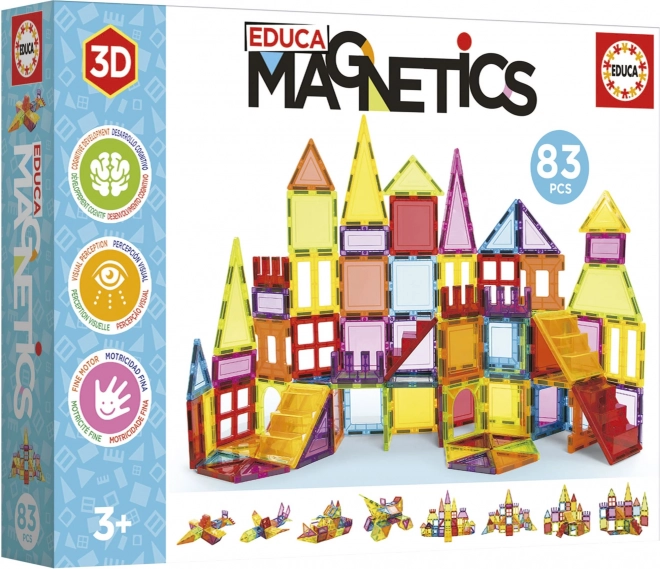 EDUCA Magnetisk byggesæt Magnetics 83 dele