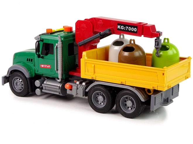 Lastbil Auto Krane Transport Skraldespand Lyd