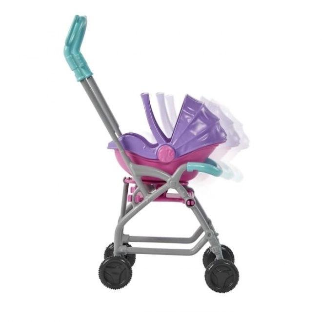 Dukke Barbie Babysitter Skipper Klapvogn + sæt til baby