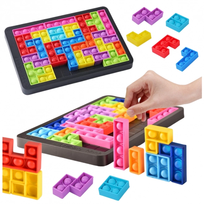 Sensorisk legetøj Tetris Pop-It Puzzle 3i1