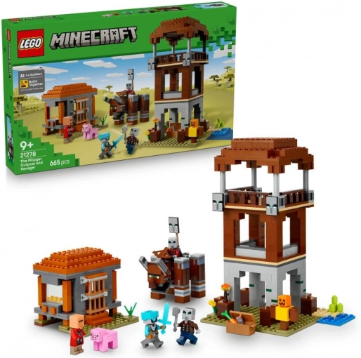 LEGO Minecraft 21278 Plyndrerbasen og Ravageren