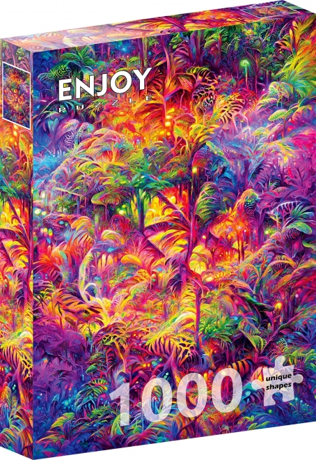 Nyd puslespil Tapet af jungle 1000 brikker