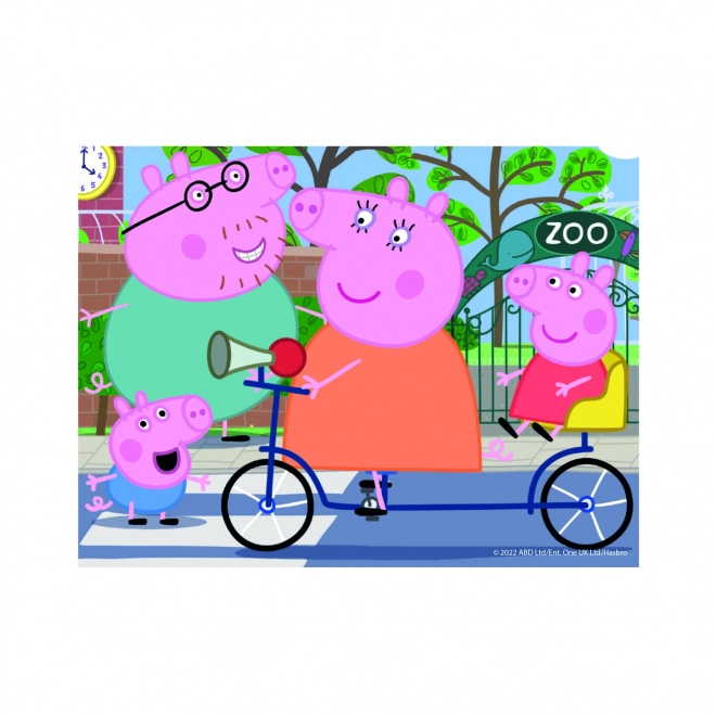PEPPA GRIS 12 Træ licens terninger