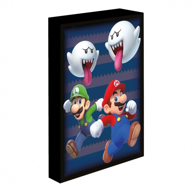 Lysende LED billede Super Mario 30x40 cm