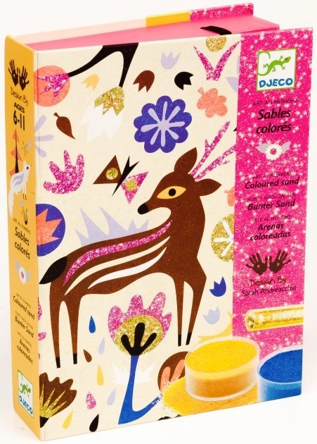 Djeco Billeder af sand og glitter Skovlysning
