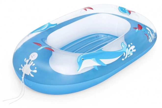 Ponton Blå Delfin 102x69 cm BESTWAY