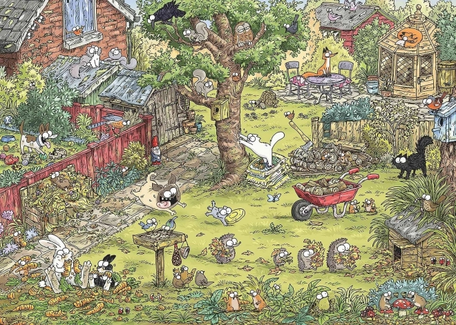 HEYE Puslespil Simon’s Cat: Eventyr i haven 1000 brikker