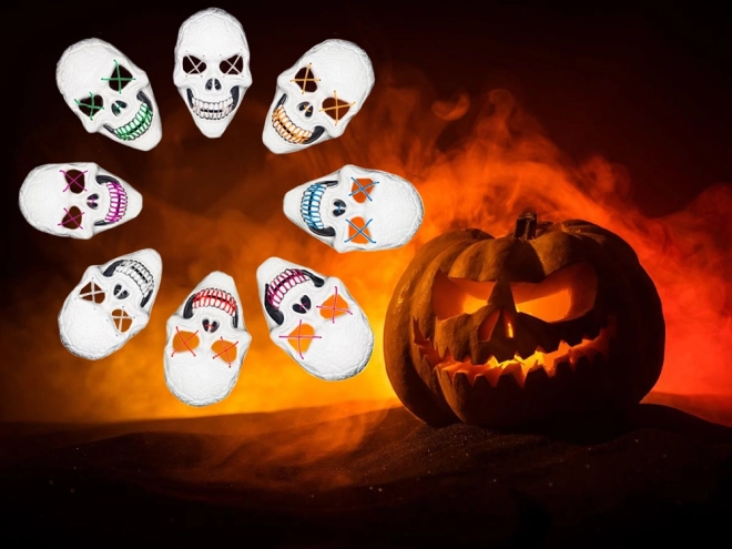 Lysende Halloween-maske
