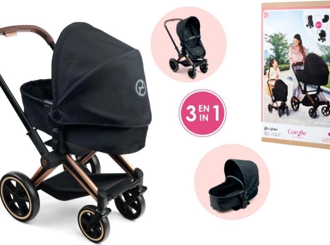 Dukkevogn Cybex 3 i 1 sort