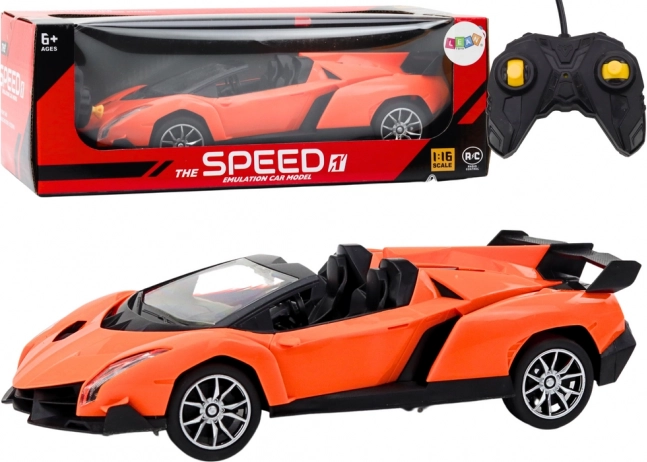 Fjernstyret Sportsvogn RC 1:16 Orange