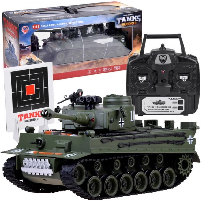 Stor tysk Tiger 45cm med fjernbetjening RC0252ZI