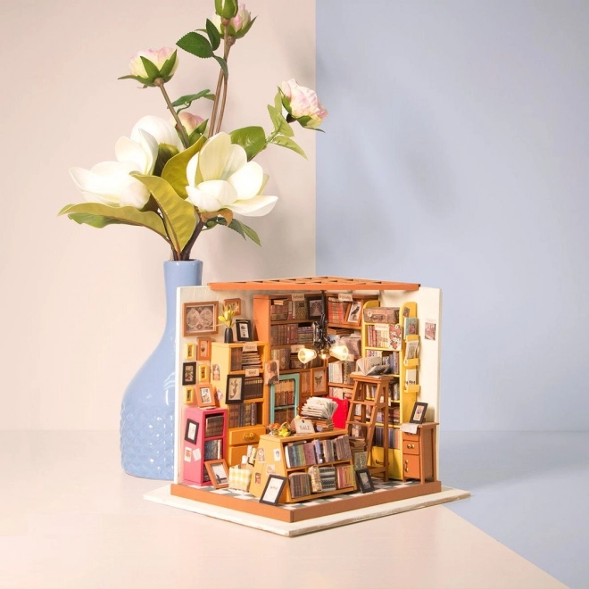 Samovas studie - Bibliotek DIY Miniature Dukkehus