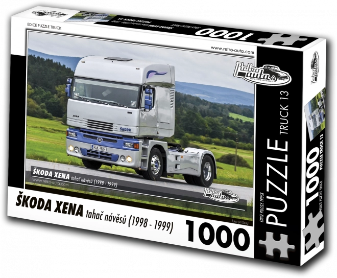 Puslespil RETRO-AUTA Škoda Xena sættevognstrækker 1000 brikker