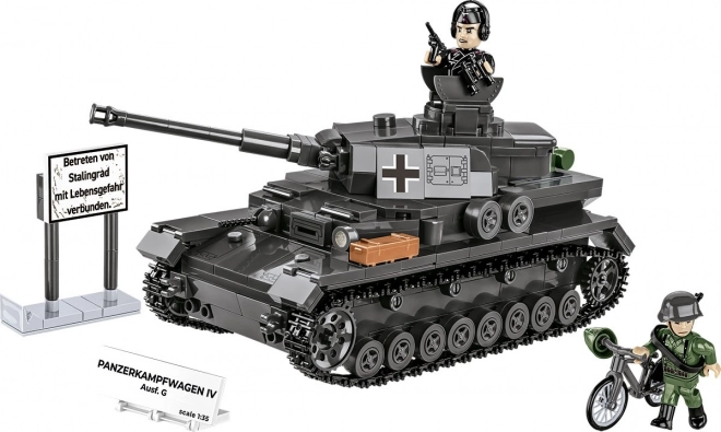 COBI 3127 Anden Verdenskrig Tysk tank Panzerkampfwagen IV Ausf. G 1:35