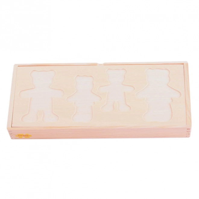Bigjigs Toys Påklædningspuslespil Bjørnefamilie