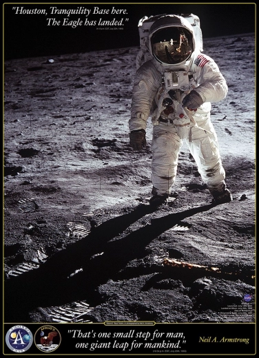 Puslespil Neil A. Armstrong: De første skridt på Månen 1000 brikker